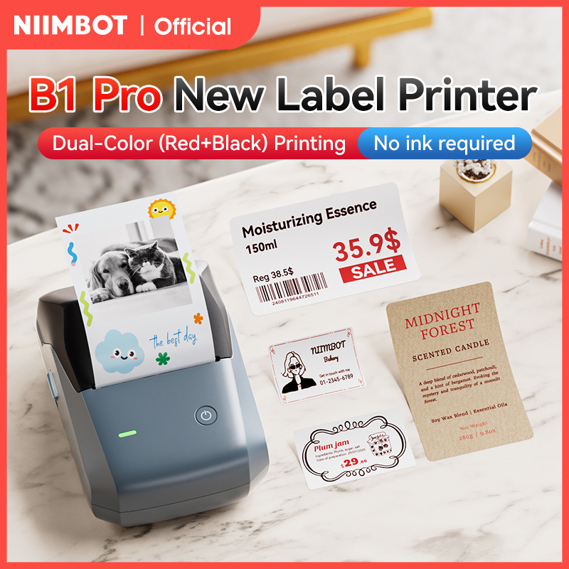 Commercial Printing Dpi - Imprimante d'étiquettes Niimbot B1 Pro, 300