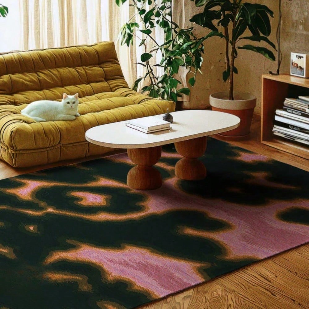Tapis imprimé Animal rose vert - Commercial Printing Items avis et prix